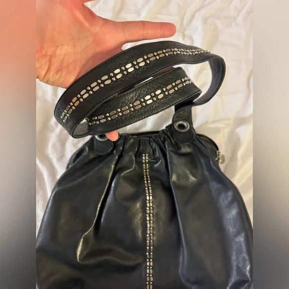 Calleen Cordero Los Angeles black leather shoulder bag - Picture 3 of 12